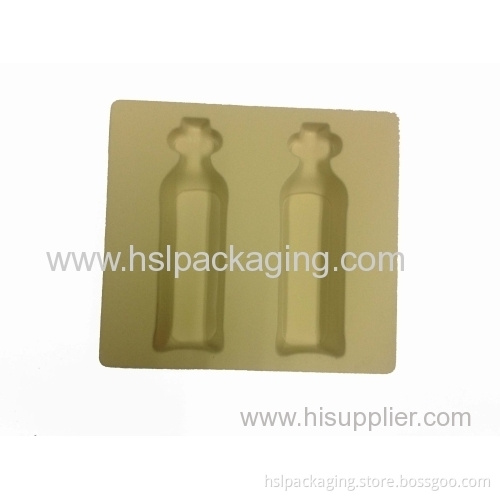 Yellow Fresh Accessories Packaging Flocking Tray